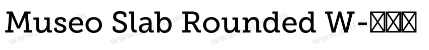 Museo Slab Rounded W字体转换